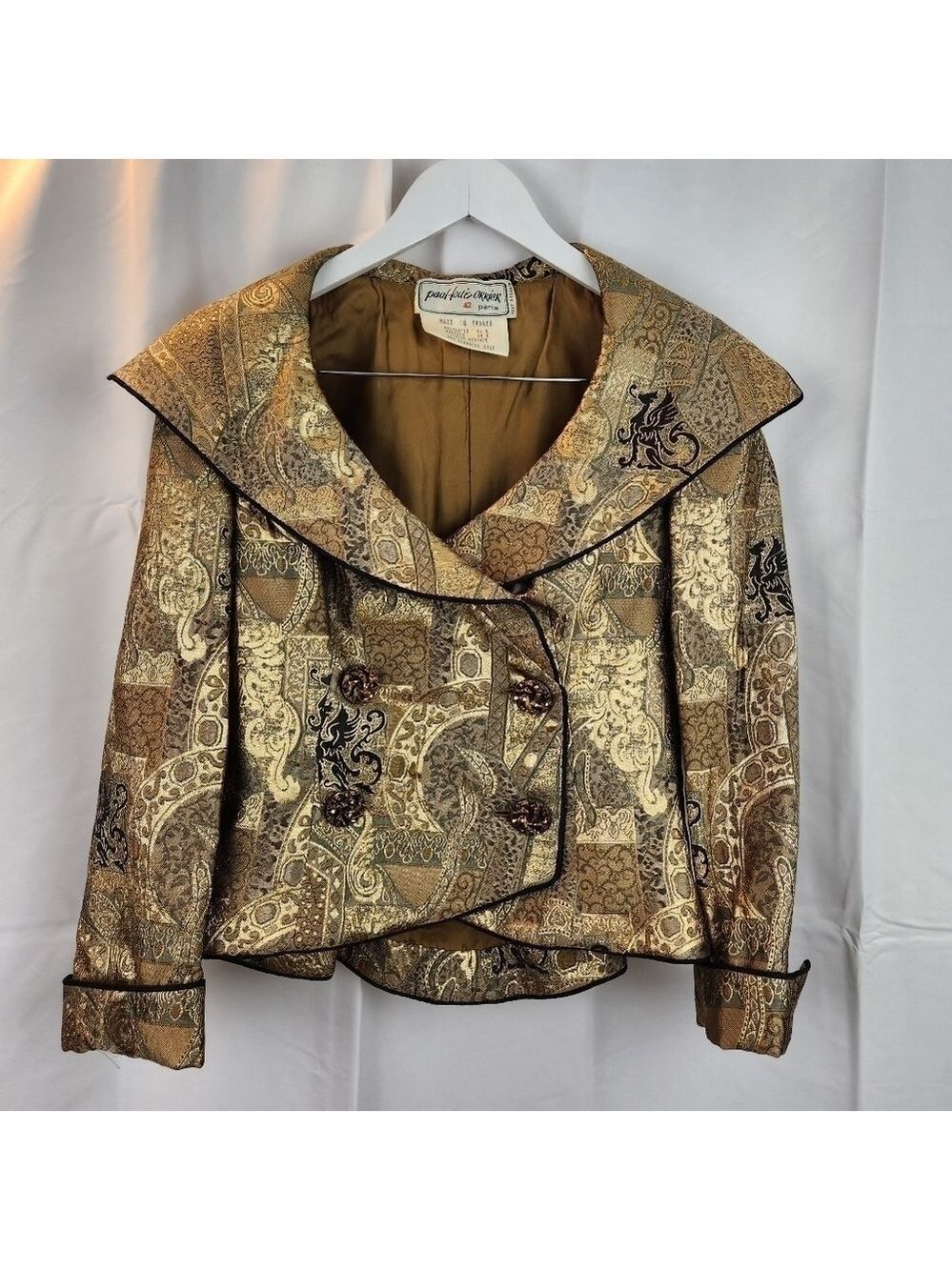 PAUL-LOUIS Orrier vintage jacquard suit size M(estimated) in EUC